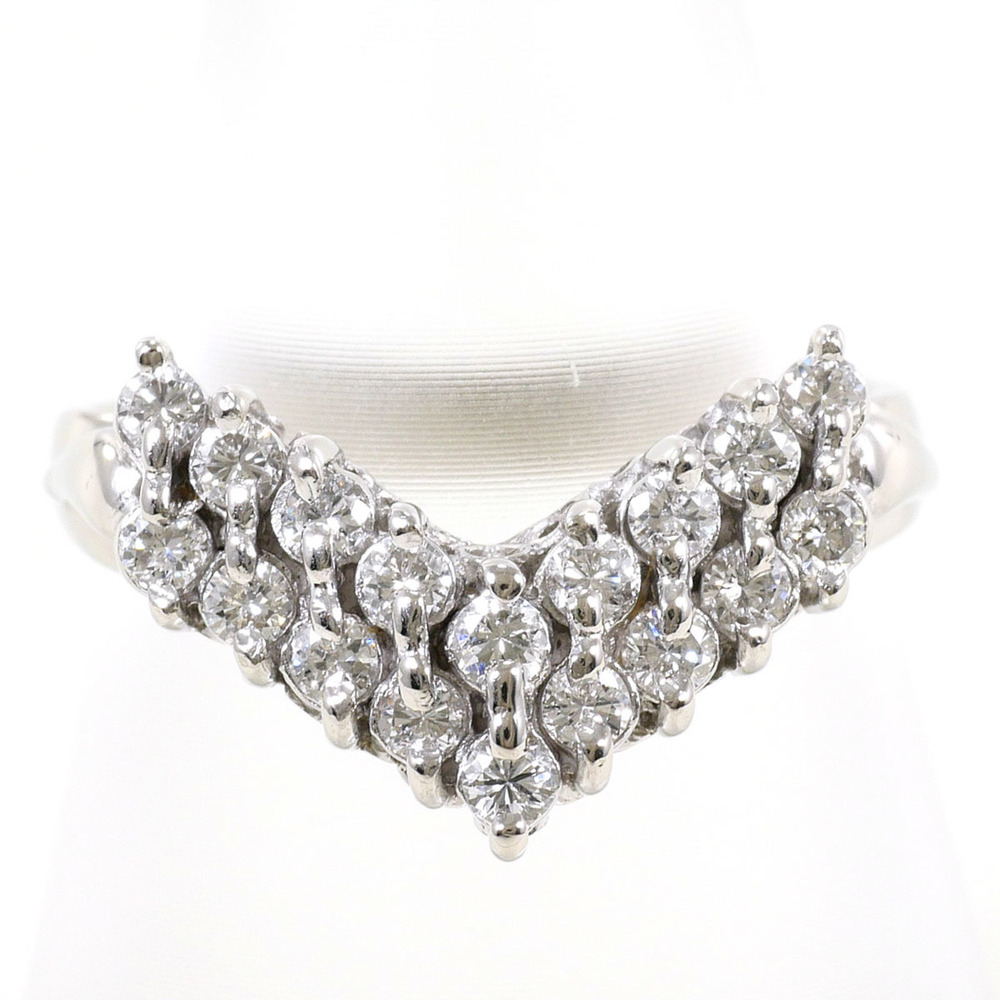 VINTAGE Silver Diamond Ring